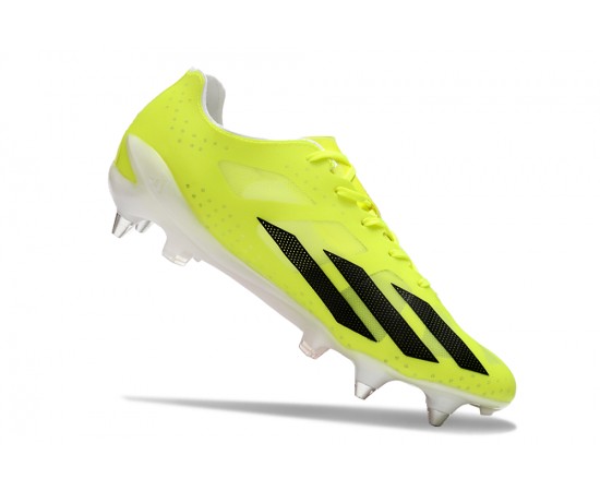 Adidas X Crazyfast1 SG Yellow Black Orange Low Soccer Cleats For Men