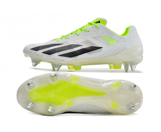 Adidas X Crazyfast1 SG Yellow Green White Black Low Soccer Cleats For Men