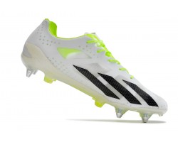 Adidas X Crazyfast1 SG Yellow Green White Black Low Soccer Cleats For Men