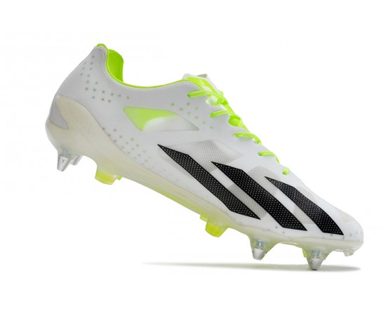 Adidas X Crazyfast1 SG Yellow Green White Black Low Soccer Cleats For Men