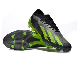 Adidas x23crazyfast.1 FG Low Soccer Cleats Black Green For Men 