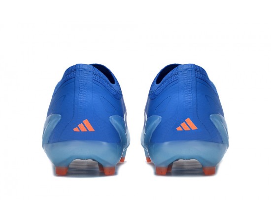 Adidas x23crazyfast.1 FG Low Soccer Cleats Blue Silver Orange For Men And Women