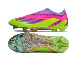 Adidas x23crazyfast.1 FG Low Soccer Cleats Pink Purple Green For Men And Women 