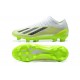 Adidas x23crazyfast.1 FG Low Soccer Cleats White Black Green For Men