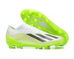 Adidas x23crazyfast.1 FG Low Soccer Cleats White Black Green For Men 