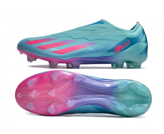 Adidas x23crazyfast.1 FG Soccer Cleats Pink Ltblue For Men And Women