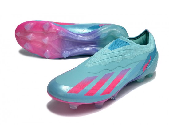 Adidas x23crazyfast.1 FG Soccer Cleats Pink Ltblue For Men And Women