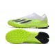 Adidas x23crazyfast.1 Laceless TF Low Soccer Cleats White Black Green For Men