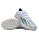 Adidas x23crazyfast.1 TF Low Soccer Cleats White Blue Gold For Men And Women