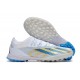 Adidas x23crazyfast.1 TF Low Soccer Cleats White Blue Gold For Men And Women