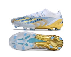 Adidas x23crazyfast.1 TF Soccer Cleats White Blue Gold For Men And Women 