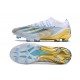 Adidas x23crazyfast.1 TF Soccer Cleats White Blue Gold For Men And Women