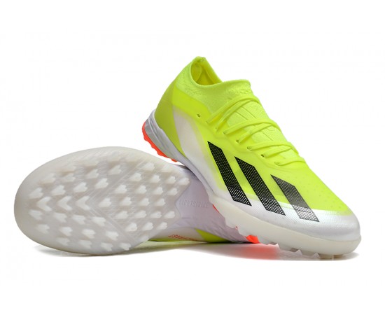 Adidas x23crazyfast.1 TF Soccer Cleats Yellow Black Orange For Men And Women