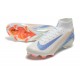 Nike Air Zoom Mercurial Superfly 10 Elite FG Beige Ltblue Orange High Top Soccer Cleats For Men