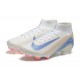 Nike Air Zoom Mercurial Superfly 10 Elite FG Beige Ltblue Orange High Top Soccer Cleats For Men