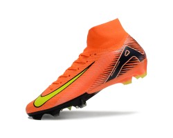 Nike Air Zoom Mercurial Superfly 10 Elite FG Orange Yellow Black Soccer Cleats For Women And Men