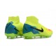 Nike Air Zoom Mercurial Superfly 10 Elite FG Yellow Black And Orange Soccer Cleats For Women And Men