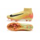 Nike Air Zoom Mercurial Superfly 10 Elite FG Yellow Black Pink High Top Soccer Cleats For Men