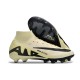 Nike Air Zoom Mercurial Superfly 9 Elite AG High Top Soccer Cleats Beige Black For Men