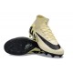 Nike Air Zoom Mercurial Superfly 9 Elite AG High Top Soccer Cleats Beige Black For Men