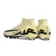 Nike Air Zoom Mercurial Superfly 9 Elite AG High Top Soccer Cleats Beige Black For Men