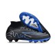 Nike Air Zoom Mercurial Superfly 9 Elite AG High Top Soccer Cleats Black Blue White For Men