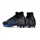 Nike Air Zoom Mercurial Superfly 9 Elite AG High Top Soccer Cleats Black Blue White For Men