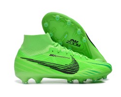 Nike Air Zoom Mercurial Superfly 9 Elite AG High Top Soccer Cleats Green Black For Men 