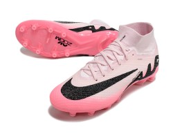 Nike Air Zoom Mercurial Superfly 9 Elite AG High Top Soccer Cleats Pink White Black For Men 