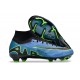 Nike Air Zoom Mercurial Superfly 9 Elite FG High Top Soccer Cleats Black Green Blue For Men And Women