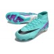 Nike Air Zoom Mercurial Superfly 9 Elite FG High Top Soccer Cleats Ltblue Purple For Men And Women