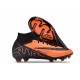 Nike Air Zoom Mercurial Superfly 9 Elite FG High Top Soccer Cleats Orange Black For Men And Women