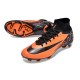 Nike Air Zoom Mercurial Superfly 9 Elite FG High Top Soccer Cleats Orange Black For Men And Women