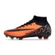 Nike Air Zoom Mercurial Superfly 9 Elite FG High Top Soccer Cleats Orange Black For Men And Women