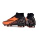 Nike Air Zoom Mercurial Superfly 9 Elite FG High Top Soccer Cleats Orange Black For Men And Women