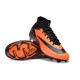 Nike Air Zoom Mercurial Superfly 9 Elite FG High Top Soccer Cleats Orange Black For Men And Women