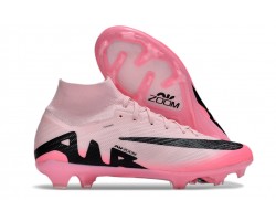 Nike Air Zoom Mercurial Superfly 9 Elite FG High Top Soccer Cleats Pink Black For Men And Women 