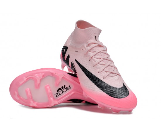 Nike Air Zoom Mercurial Superfly 9 Elite FG High Top Soccer Cleats Pink Black For Men And Women