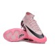 Nike Air Zoom Mercurial Superfly 9 Elite FG High Top Soccer Cleats Pink Black For Men And Women