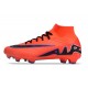 Nike Air Zoom Mercurial Superfly 9 Elite FG High Top Soccer Cleats Red Black For Men And Women