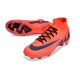 Nike Air Zoom Mercurial Superfly 9 Elite FG High Top Soccer Cleats Red Black For Men And Women