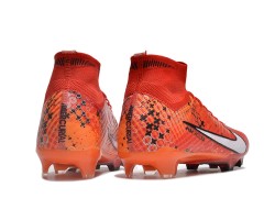 Nike Air Zoom Mercurial Superfly 9 Elite FG High Top Soccer Cleats Red White For Men And Women 