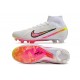 Nike Air Zoom Mercurial Superfly 9 Elite FG High Top Soccer Cleats White Black Red For Men And Women