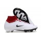 Nike Air Zoom Mercurial Superfly 9 Elite FG High Top Soccer Cleats White Red Black For Men And Women