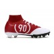 Nike Air Zoom Mercurial Superfly 9 Elite FG High Top Soccer Cleats White Red Black For Men And Women