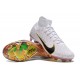 Nike Air Zoom Mercurial Superfly 9 Elite FG High Top Soccer Cleats White Yellow For Men And Women