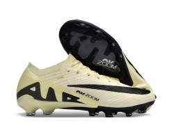 Nike Air Zoom Mercurial Vapor 15 Elite AG Low Soccer Cleats Black Beige For Men 