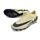 Nike Air Zoom Mercurial Vapor 15 Elite AG Low Soccer Cleats Black Beige For Men