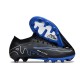 Nike Air Zoom Mercurial Vapor 15 Elite AG Low Soccer Cleats Black Blue White For Men