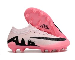 Nike Air Zoom Mercurial Vapor 15 Elite AG Low Soccer Cleats Pink White Black For Men 